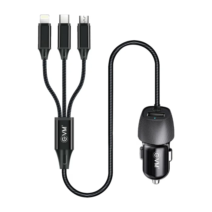 GVM - Enplug 3in1 usb car charger
